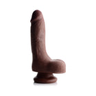 USA Cocks 7 in. Ameriskin Dual Density Dildo Dark