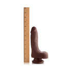 USA Cocks 7 in. Ameriskin Dual Density Dildo Dark