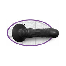 Anal Fantasy Elite Vibrating Ass Fucker 12 in. Thrusting Dildo With Suction Cup Black