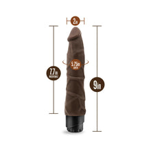 Dr. Skin Vibe 1 Realistic 9 in. Vibrating Dildo Brown