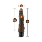 Dr. Skin Vibe 4 Realistic 8 in. Vibrating Dildo Brown