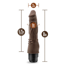 Dr. Skin Cock Vibe 4 Realistic 8 in. Vibrating Dildo Brown