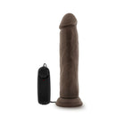 Dr. Skin Dr. Throb Realistic 9.5 in. Vibrating Dildo Brown