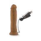 Dr. Skin Dr. Throb Realistic 9.5 in. Vibrating Dildo Tan