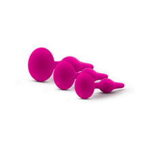 Luxe 3-Piece Silicone Beginner Plug Kit Pink