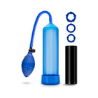 Quickie Kit Go Big Pump, Stroker & 3-Piece Cockring Set Blue