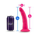 Ruse Jimmy Realistic 7.5 in. Silicone Dildo Hot Pink