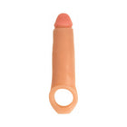 Curve Toys Jock 2 in. Enhancer with Ball Strap Extension Sheath Beige