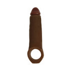 Curve Toys Jock 2 in. Enhancer with Ball Strap Extension Sheath Brown