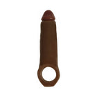 Curve Toys Jock 2 in. Enhancer with Ball Strap Extension Sheath Brown