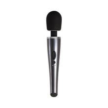 Evolved Mighty Metallic Wand Rechargeable Silicone Wand Vibrator Chrome/Black
