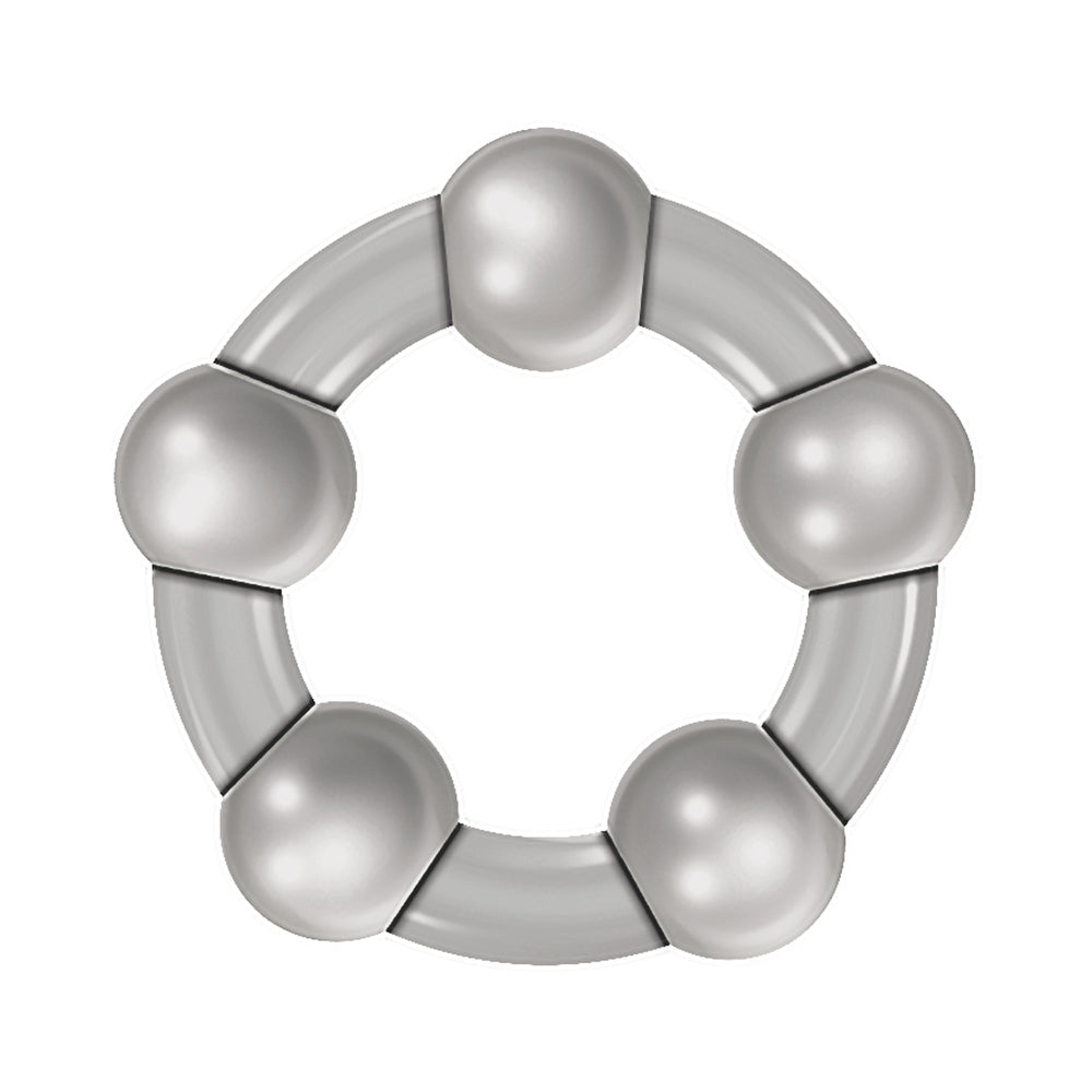 Zero Tolerance Three Amigos 3-Piece Cockring Set Clear