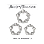 Zero Tolerance Three Amigos 3-Piece Cockring Set Clear