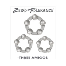 Zero Tolerance Three Amigos 3-Piece Cockring Set Clear