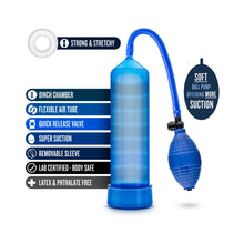 Performance VX101 Male Enhancement Pump Blue