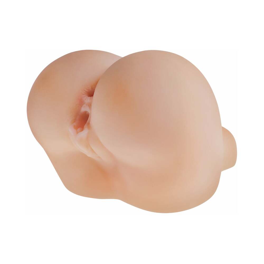 PDX Fuck Me Silly To Go Petite Fantasy Bubble Butt Dual Entry Stroker Beige