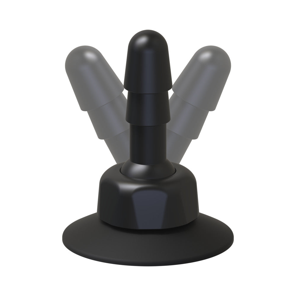 Vac-U-Lock - Deluxe 360Â° Swivel Suction Cup Plug- Black