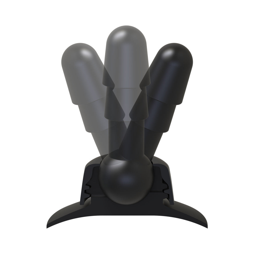 Vac-U-Lock - Deluxe 360Â° Swivel Suction Cup Plug- Black