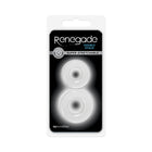 Renegade Double Stack Cock Rings 2-Pack Clear