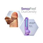 Au Naturel 9.5 in. Posable Dual Density Dildo with Balls Beige