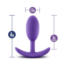 Luxe Wearable Vibra Slim Plug Medium Purple