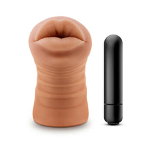 M for Men Isabella Oral Stroker with Bullet Vibrator Tan