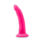 Neo Elite 7.5 in. Silicone Dual Density Dildo Neon Pink