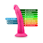 Neo Elite 7.5 in. Silicone Dual Density Dildo Neon Pink