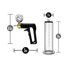 Performance VX7 Vacuum Penis Pump with Brass Trigger & Pressure Gauge Clear