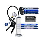 Performance VX8 Premium Penis Pump System with Silicone Cock Strap Clear