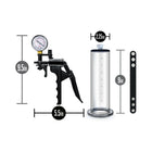 Performance VX8 Premium Penis Pump System with Silicone Cock Strap Clear