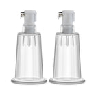 Temptasia - Nipple Pumping Cylinders - Set of 2 (1in Diameter) - Clear