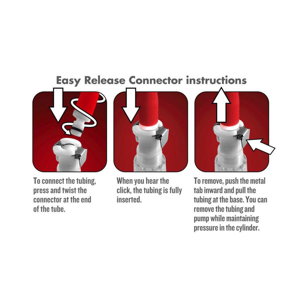 Temptasia - Nipple Pumping Cylinders - Set of 2 (1in Diameter) - Clear