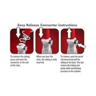 Temptasia - Nipple Pumping Cylinders - Set of 2 (1in Diameter) - Clear