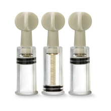Temptasia Clit and Nipple Twist Suckers 3-Piece Set Clear