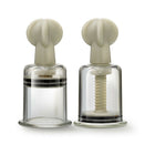 Temptasia Clit and Nipple Twist Suckers 2-Piece Set Large Clear