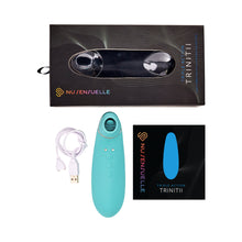 Nu Sensuelle Trinitii 3-in-1 Suction Tongue Vibe Electric Blue