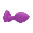 Ouch! Flexible Silicone Diamond Heart Butt Plug Purple Regular