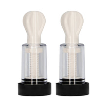 ElectroShock Remote-Controlled E-Stimulation Nipple Suckers White