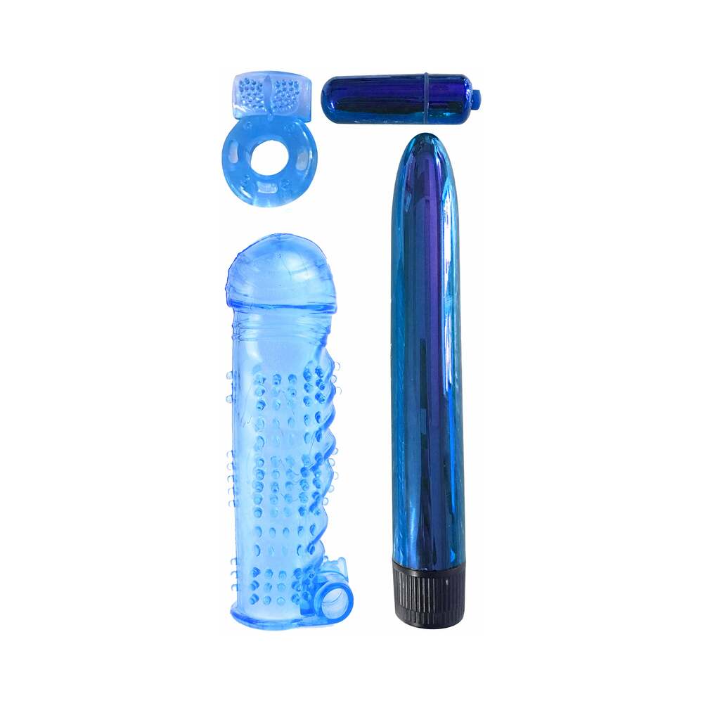 Classix 4-Piece Ultimate Pleasure Couple''s Kit Blue