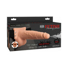 Fetish Fantasy Series 7.5 in. Hollow Squirting Strap-On With Balls Beige/Black