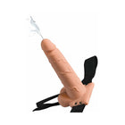 Fetish Fantasy Series 7.5 in. Hollow Squirting Strap-On With Balls Beige/Black