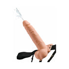 Fetish Fantasy Series 7.5 in. Hollow Squirting Strap-On With Balls Beige/Black