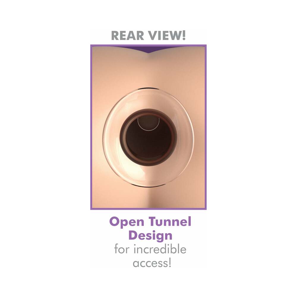 Anal Fantasy Elite Collection Mega Anal Gaper Glass Tunnel Plug Clear
