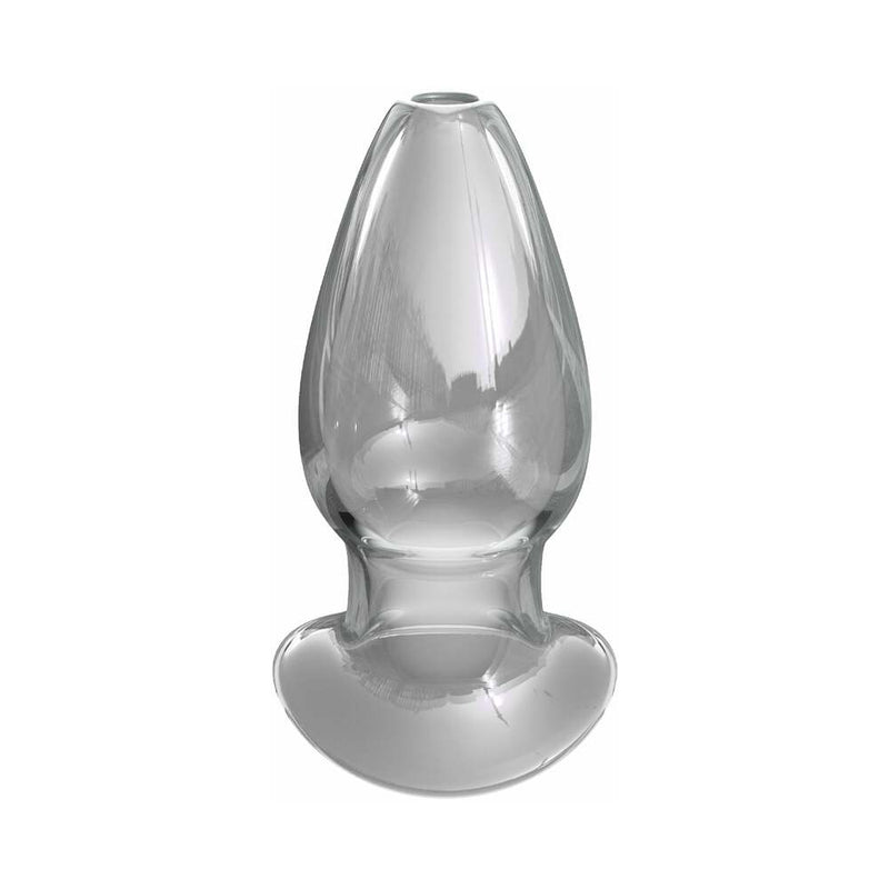 Anal Fantasy Elite Collection Mega Anal Gaper Glass Tunnel Plug Clear