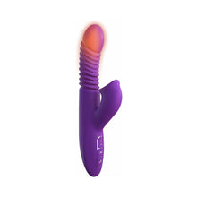 Fantasy For Her Rechargeable Silicone Ultimate Thrusting Clit Stimulate-Her Purple