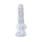 King Cock Clear 5 in. Cock With Balls Realistic Suction Cup Dildo