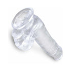 King Cock Clear 6 in. Cock With Balls Realistic Suction Cup Dildo