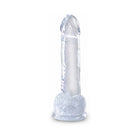 King Cock Clear 7 in. Cock With Balls Realistic Suction Cup Dildo