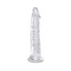 King Cock Clear 8 in. Cock Realistic Dildo With Suction Cup